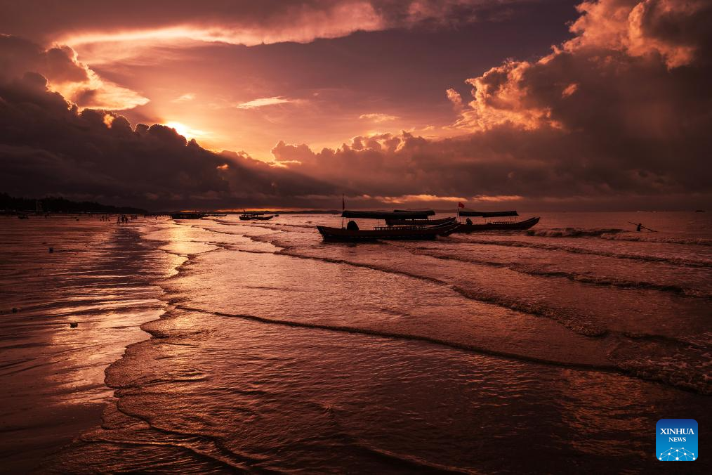 View of Jintan beach in China's Guangxi