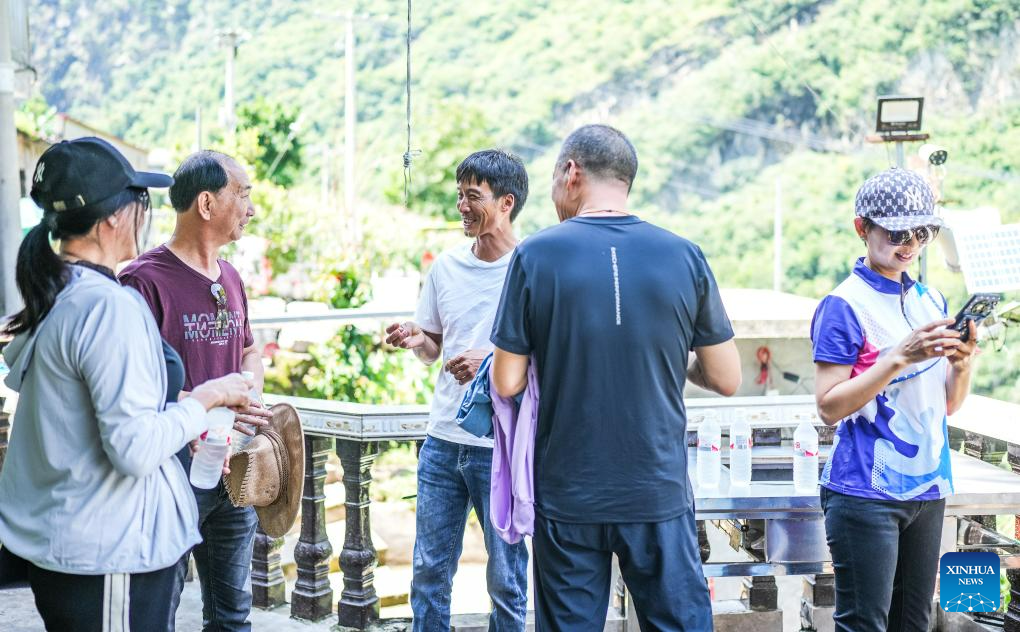 Pic story: farmer runs rural inn near world's highest bridge in SW China's Guizhou