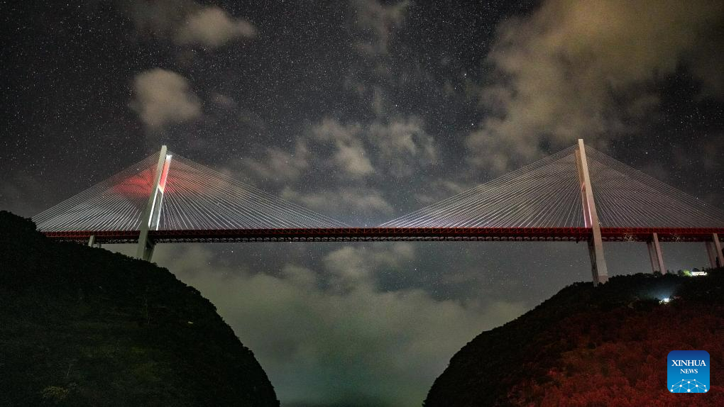 Pic story: farmer runs rural inn near world's highest bridge in SW China's Guizhou