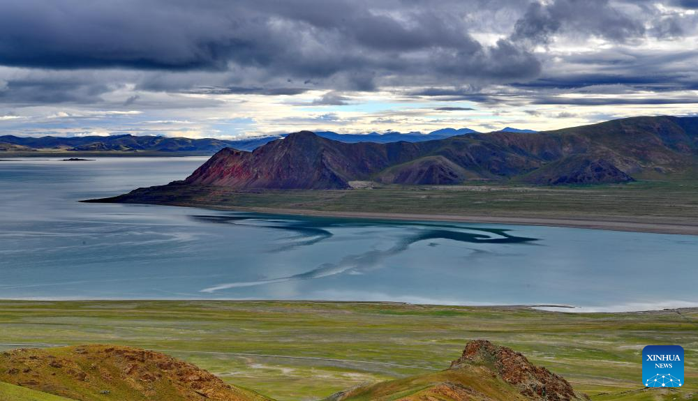 Scenery of Zhari Namco Lake in Ali, Tibet