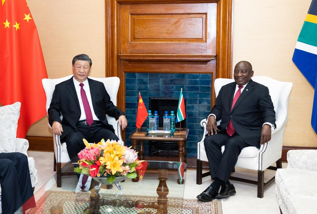 Xi calls on China, S. Africa to strengthen four partnerships in golden era