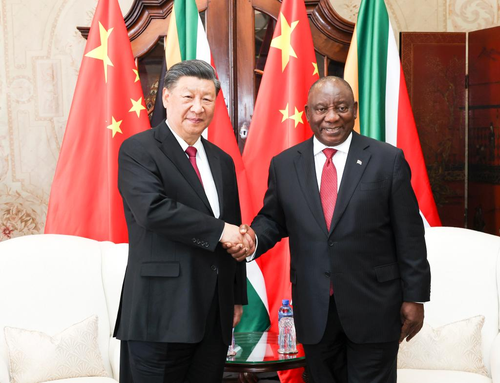 Xi calls on China, S. Africa to strengthen four partnerships in golden era