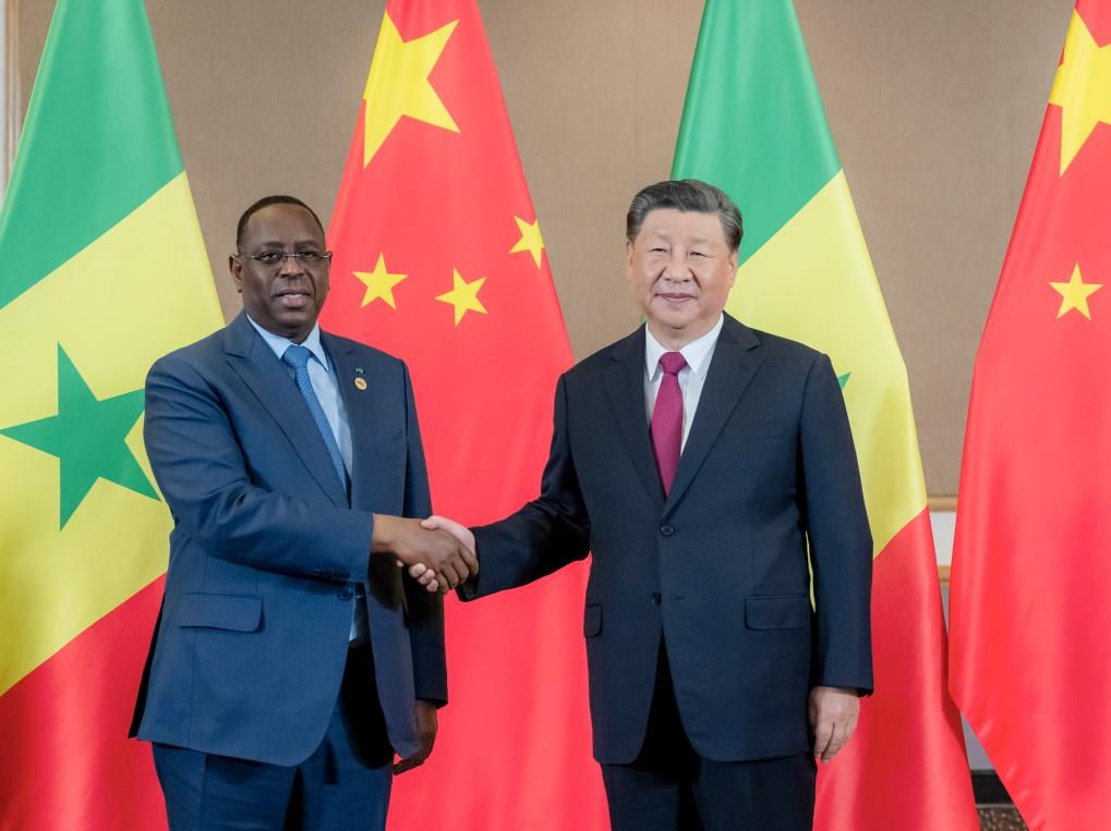 Xi meets Senegalese president in Johannesburg