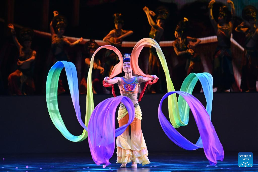 Cultural plays reflecting history and culture of Dunhuang held in Gansu, NW China