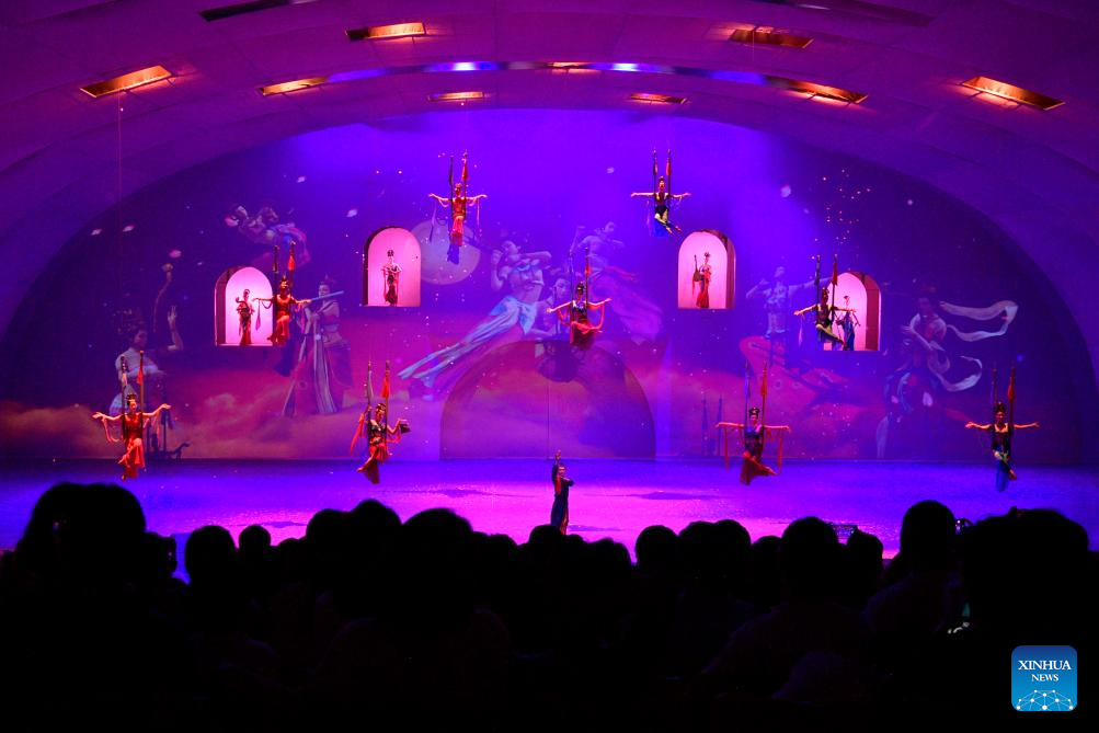 Cultural plays reflecting history and culture of Dunhuang held in Gansu, NW China
