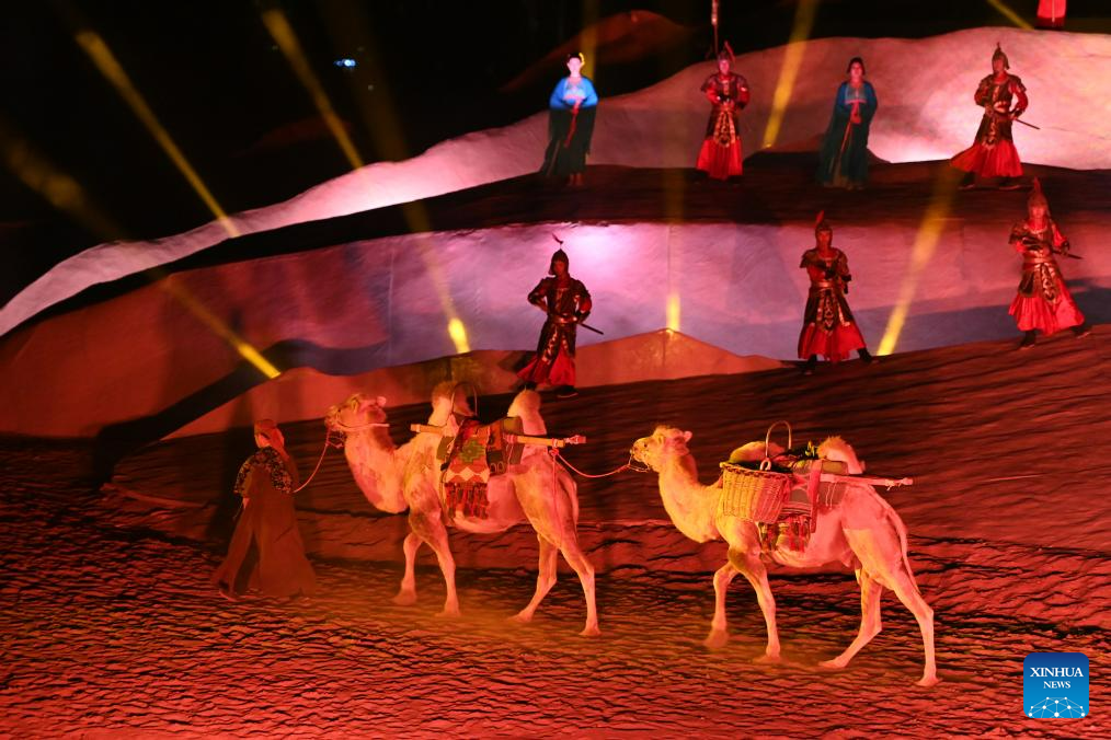 Cultural plays reflecting history and culture of Dunhuang held in Gansu, NW China