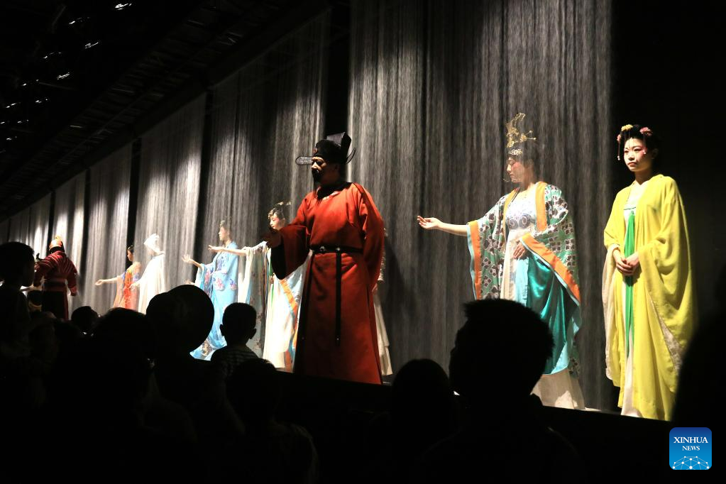 Cultural plays reflecting history and culture of Dunhuang held in Gansu, NW China