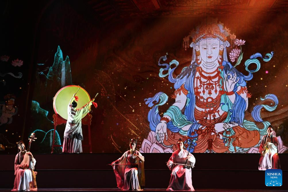 Cultural plays reflecting history and culture of Dunhuang held in Gansu, NW China