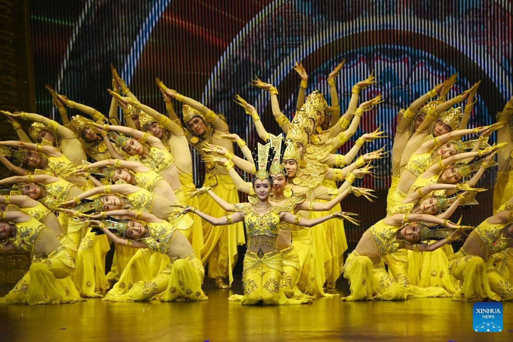 Cultural plays reflecting history and culture of Dunhuang held in Gansu, NW China