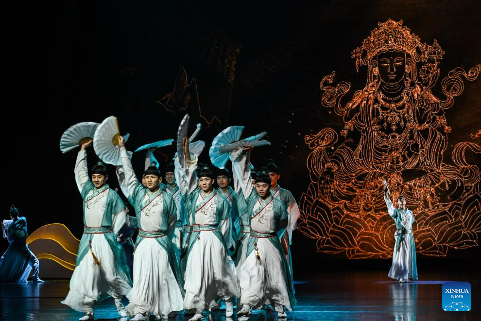 Cultural plays reflecting history and culture of Dunhuang held in Gansu, NW China