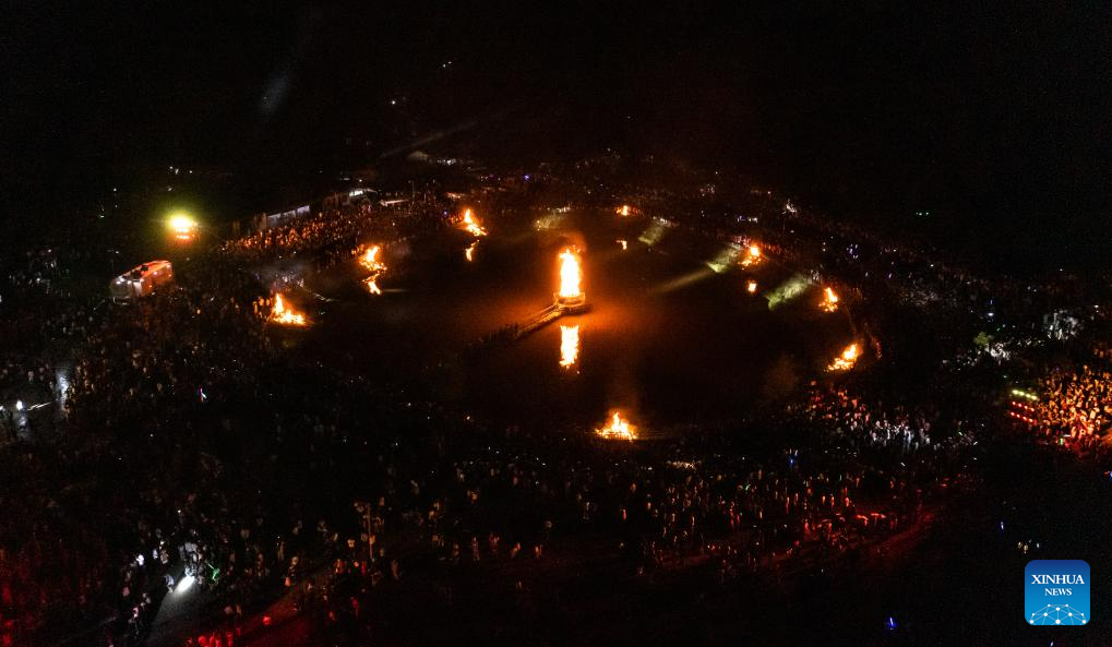 Torch Festival celebrated in Weining, SW China