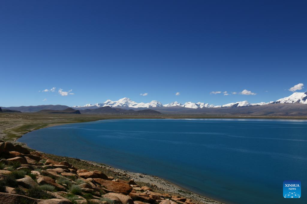 Scenery of Baiku Lake in Xigaze, Tibet