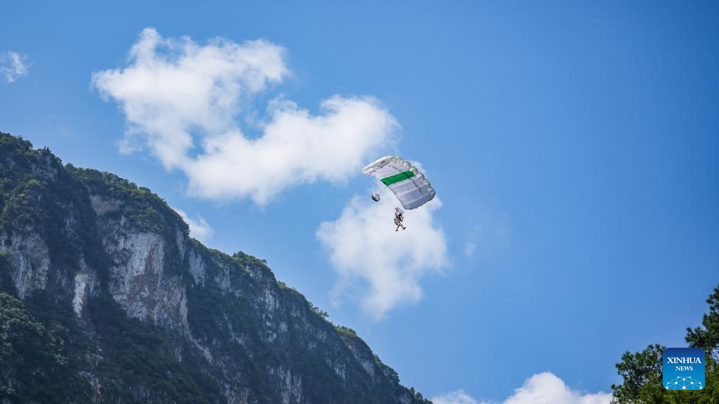 2023 Int'l High Bridge Extreme Sports Invitational Tournament held in Liupanshui, SW China