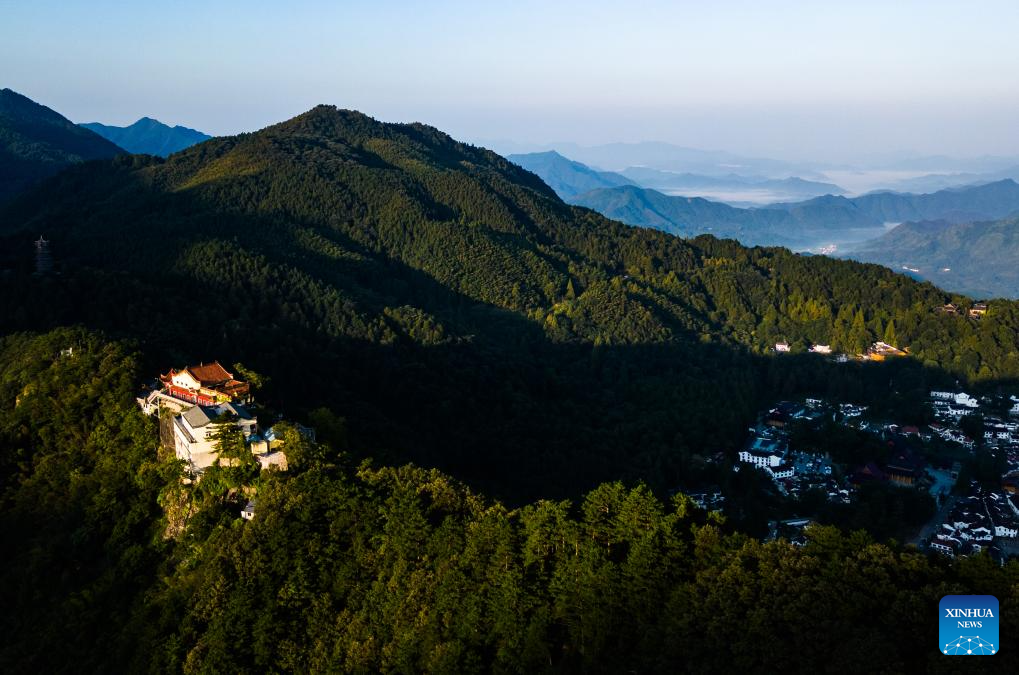 Scenery of Jiuhua Mountain in east China