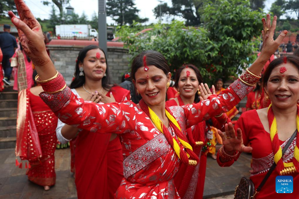 Teej Festival celebrated in Kathmandu, Nepal