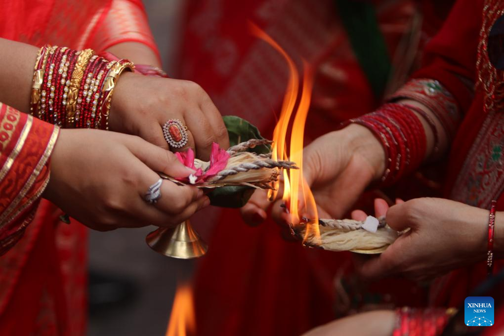 Teej Festival celebrated in Kathmandu, Nepal