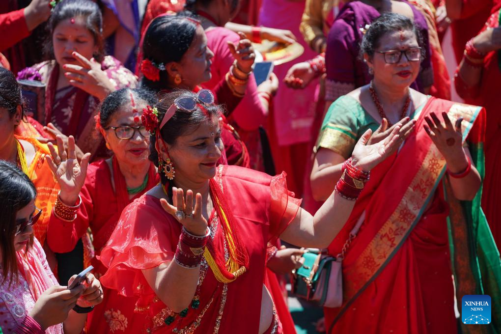 Teej Festival celebrated in Kathmandu, Nepal