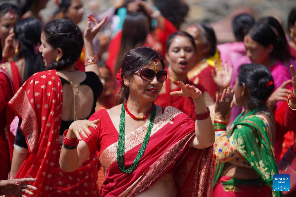 Teej Festival celebrated in Kathmandu, Nepal
