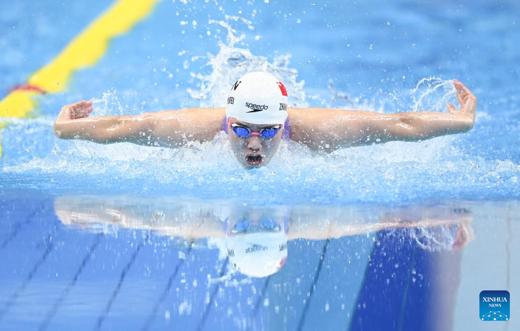 Zhang Yufei wins women's 100m butterfly at Hangzhou Asiad