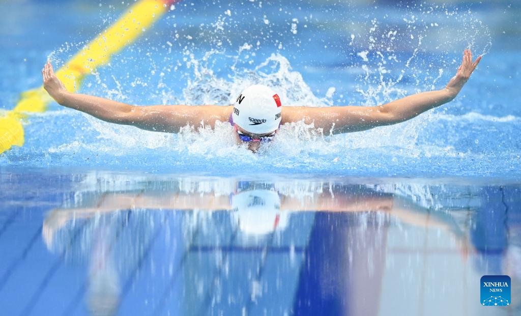 Zhang Yufei wins women's 100m butterfly at Hangzhou Asiad