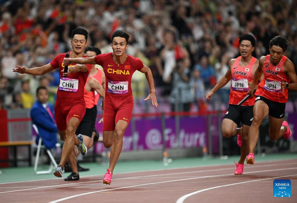 China wins men's 4x100m relay gold at Hangzhou Asiad
