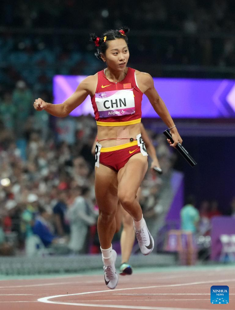 China wins women's 4x100m relay gold at Hangzhou Asiad