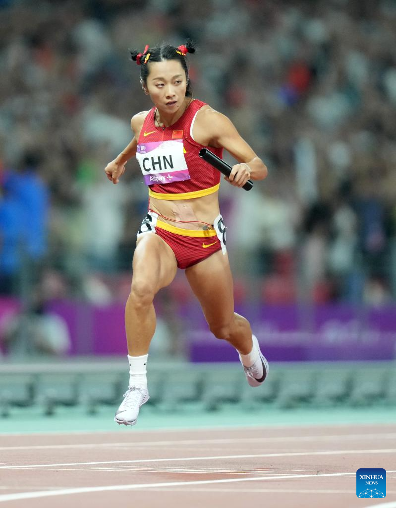 China wins women's 4x100m relay gold at Hangzhou Asiad