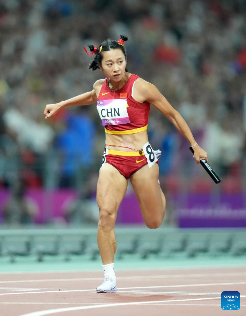 China wins women's 4x100m relay gold at Hangzhou Asiad