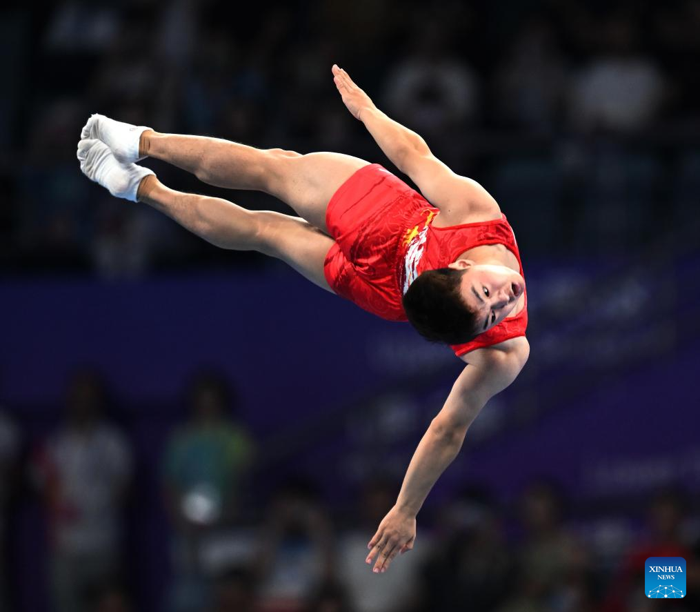 China's Yan triumphs in men's individual trampoline at Hangzhou Asiad