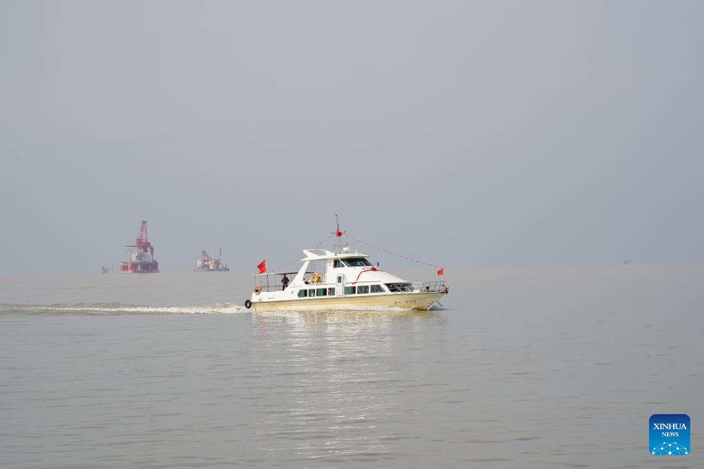 View of Yellow River estuary in Dongying, east China's Shandong