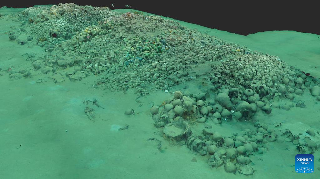 580 pieces of relics retrieved from ancient shipwrecks
