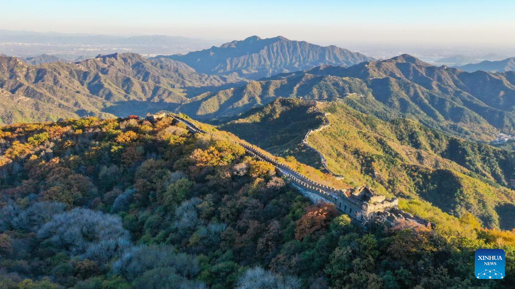 Autumn scenery of Mutianyu section of Great Wall in Beijing