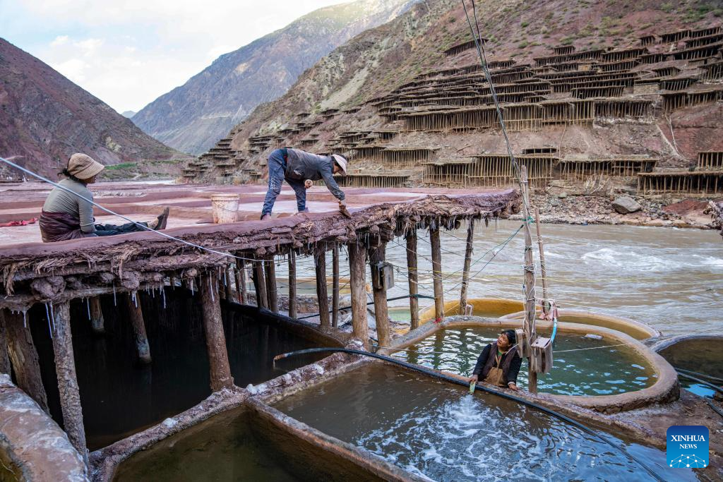 In pics: salt fields in China's Tibet