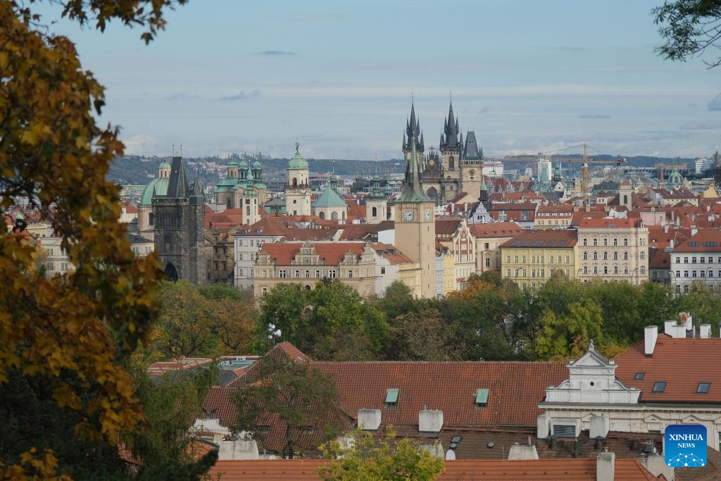 Autumn scenery of Prague, Czech Republic
