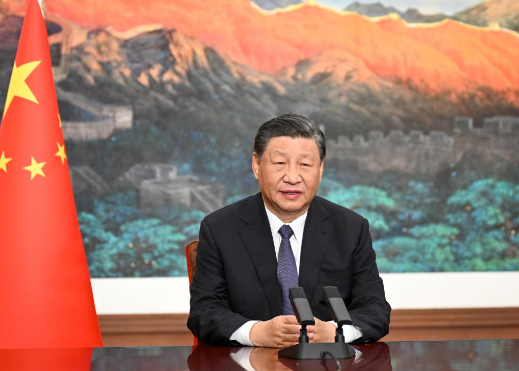 Xi addresses World Internet Conference Wuzhen Summit via video