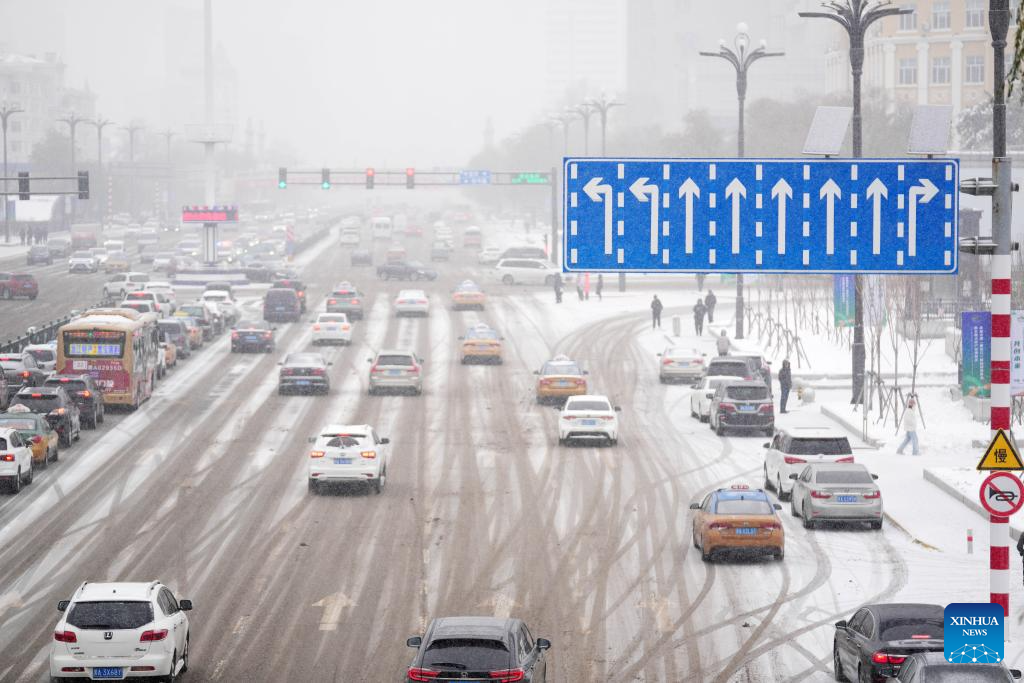 NE China sees snowfall