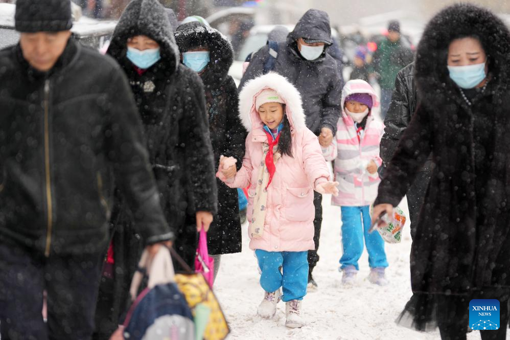NE China sees snowfall