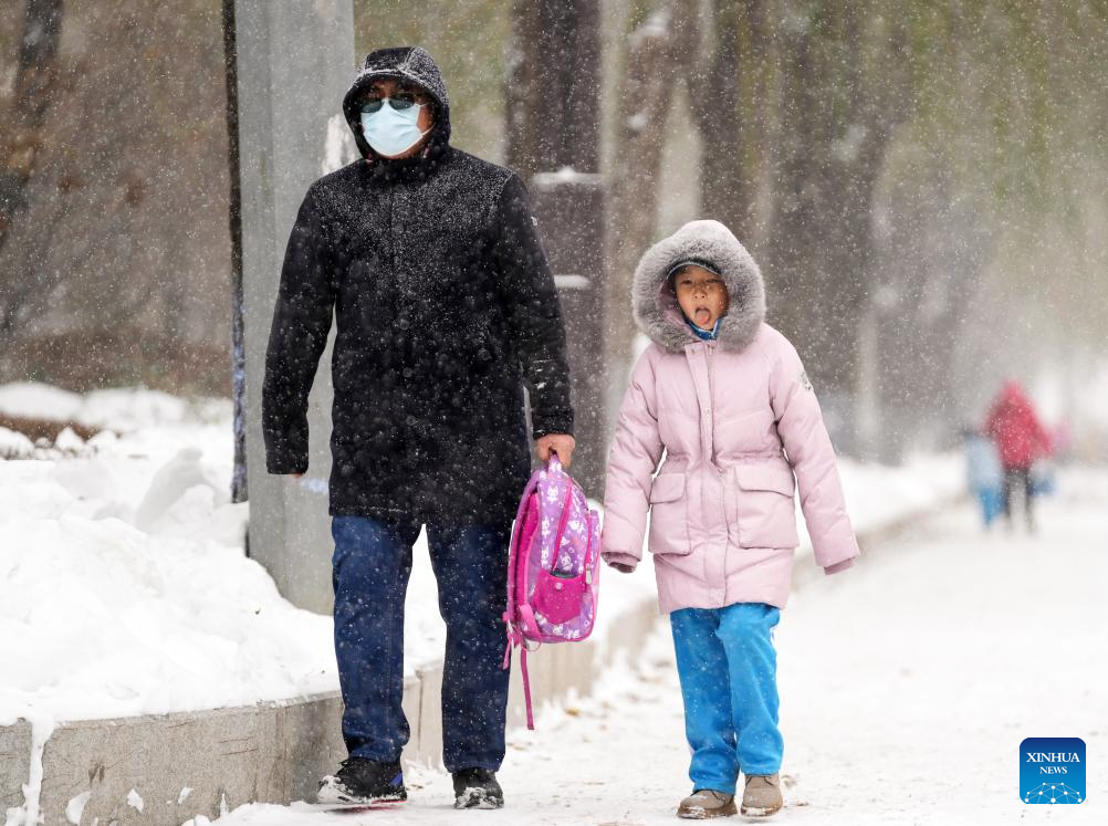 NE China sees snowfall