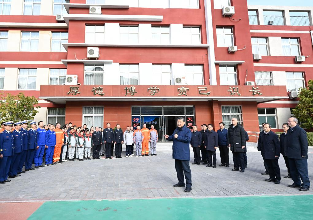 Xi inspects post-flood reconstruction in Beijing, Hebei