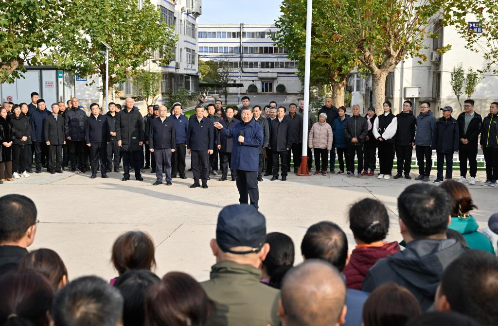 Xi inspects post-flood reconstruction in Beijing, Hebei