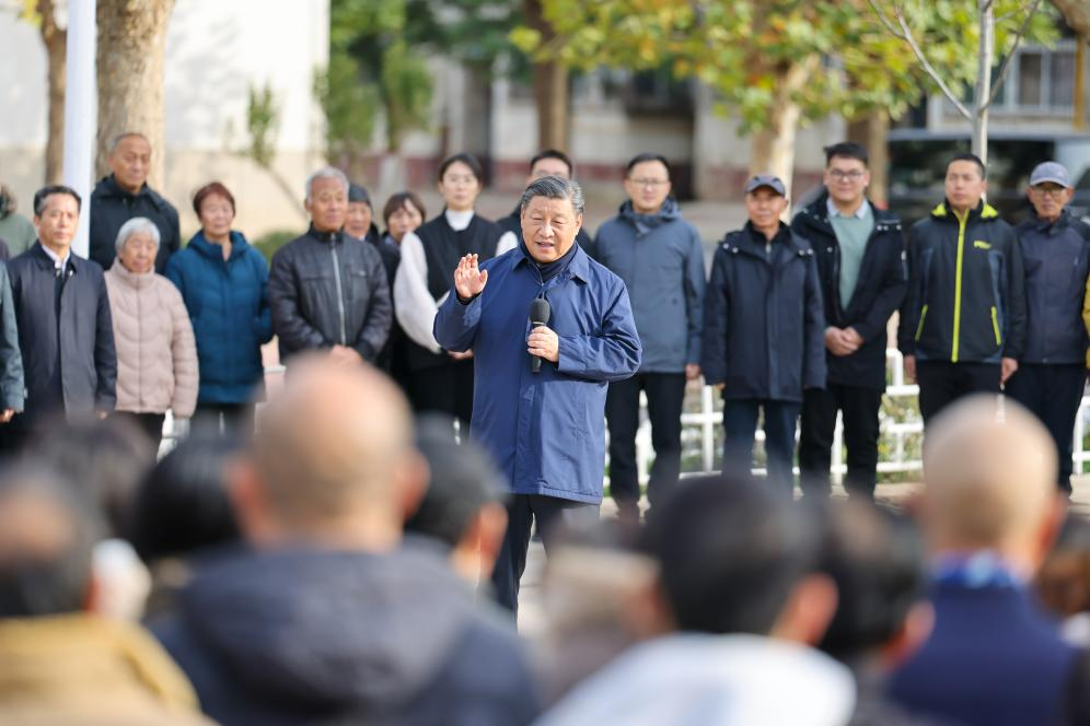 Xi inspects post-flood reconstruction in Beijing, Hebei