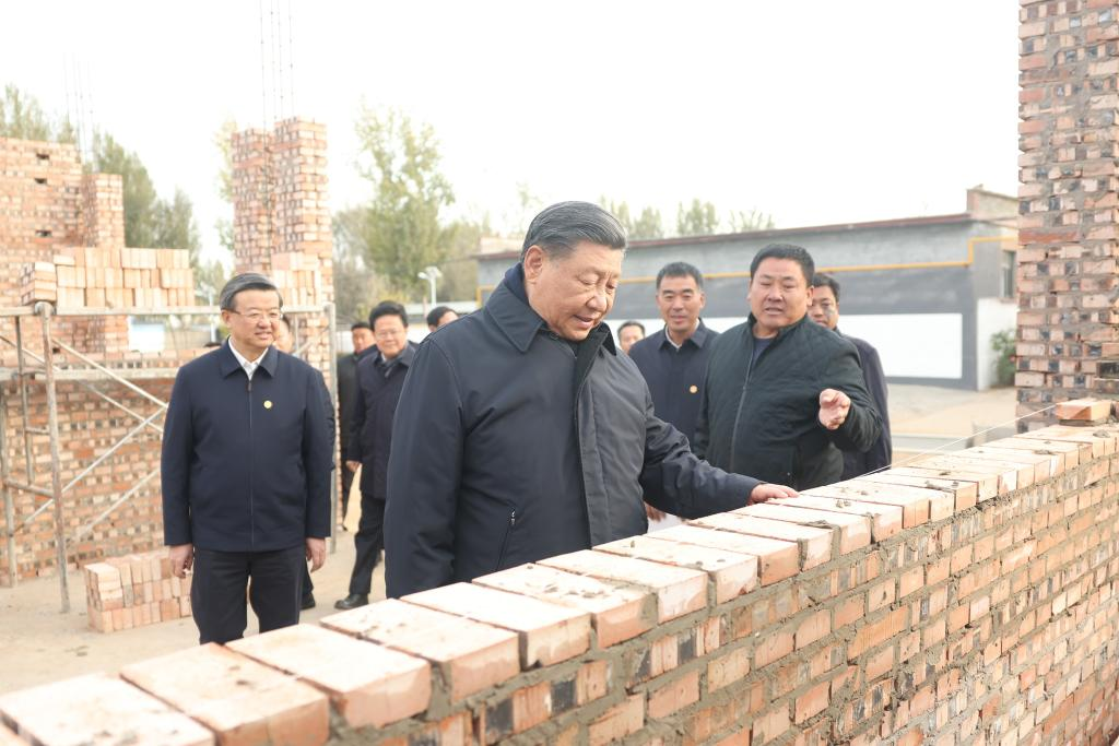 Xi inspects post-flood reconstruction in Beijing, Hebei