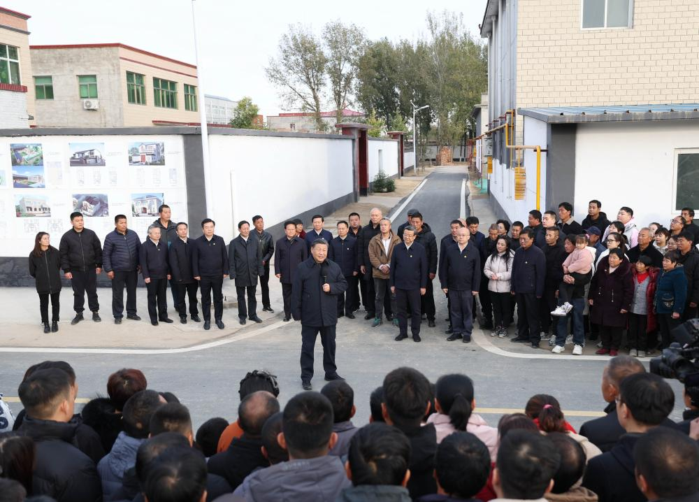 Xi inspects post-flood reconstruction in Beijing, Hebei