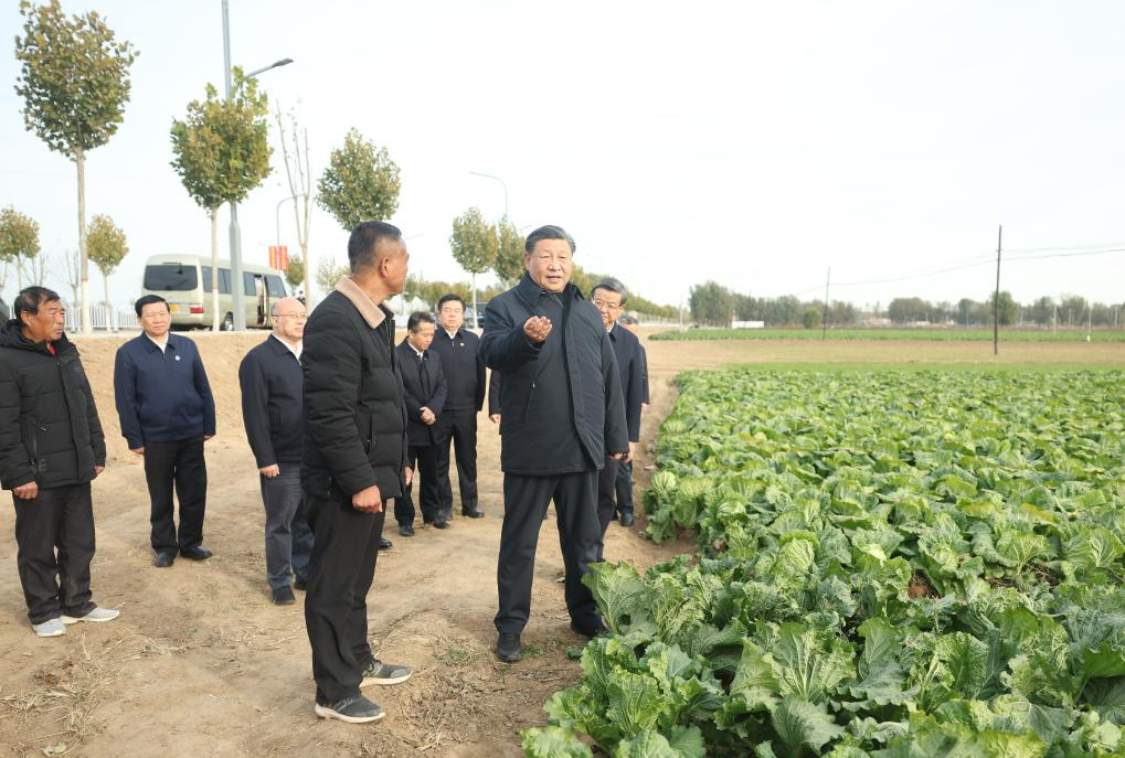 Xi inspects post-flood reconstruction in Beijing, Hebei