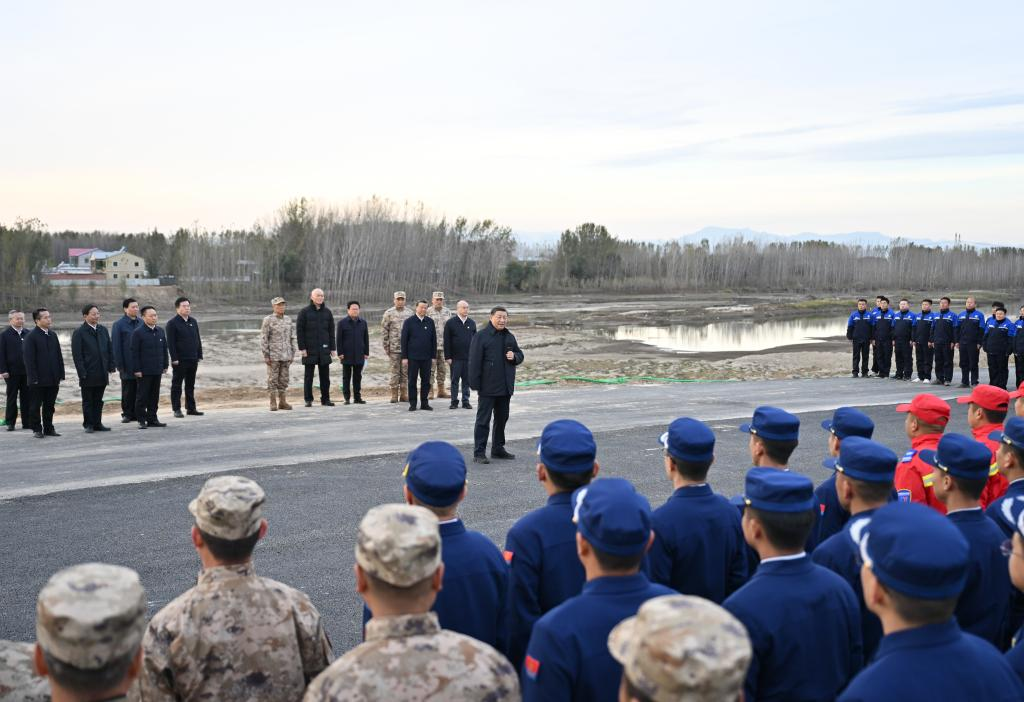 Xi inspects post-flood reconstruction in Beijing, Hebei