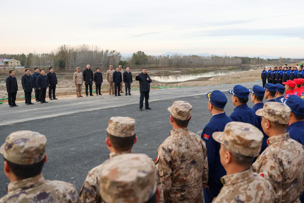 Xi inspects post-flood reconstruction in Beijing, Hebei