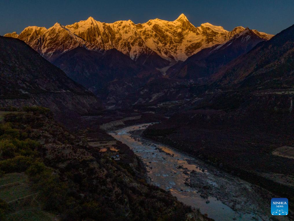Scenery of Mount Namcha Barwa in China's Tibet