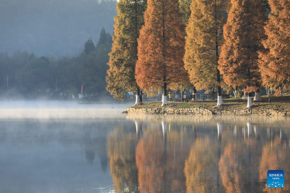 Early winter scenery in China
