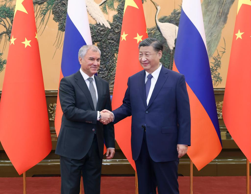 Xi meets chairman of Russian State Duma