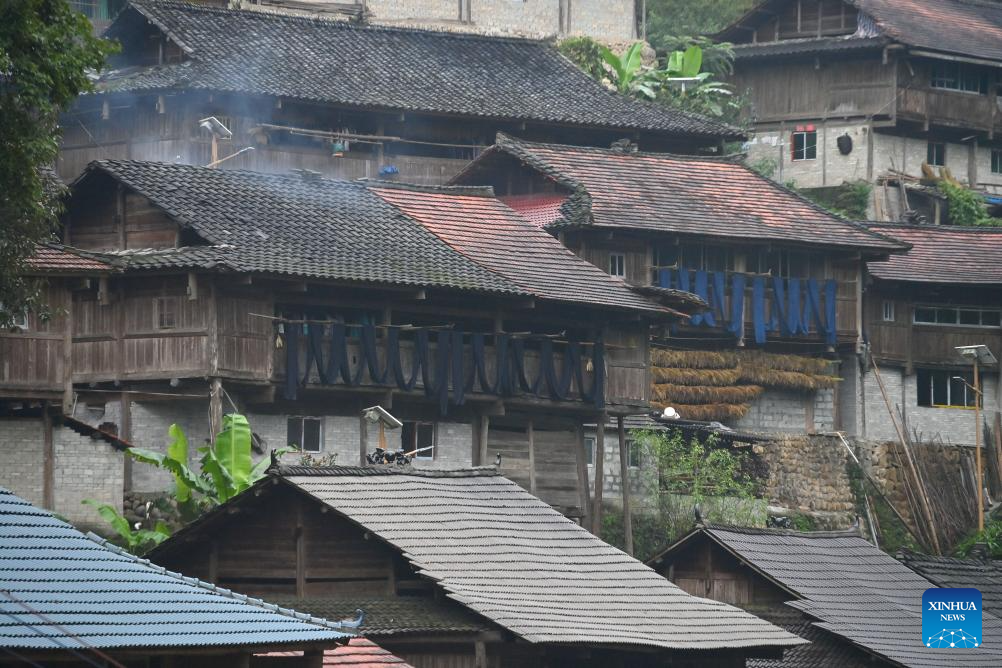 Daily life in Miao ethnic group hamlet in China